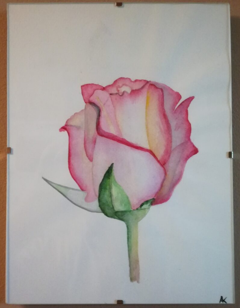 Květina 2 - akvarel